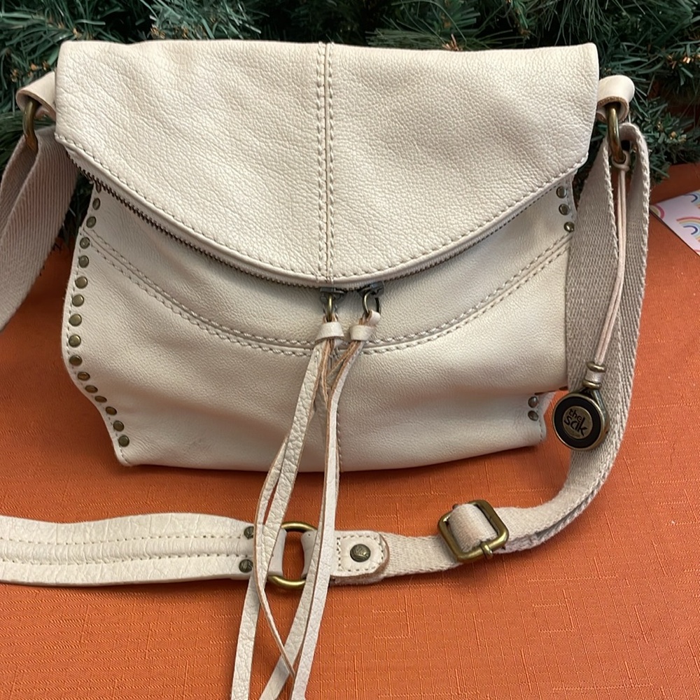 EUC The Sak Silverlake sand cream purse handbag boho